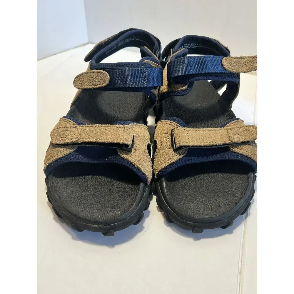 Dexter Men's Leather Tan/blue Sandals Beach Fishing Outdoor Shoes Size 10m